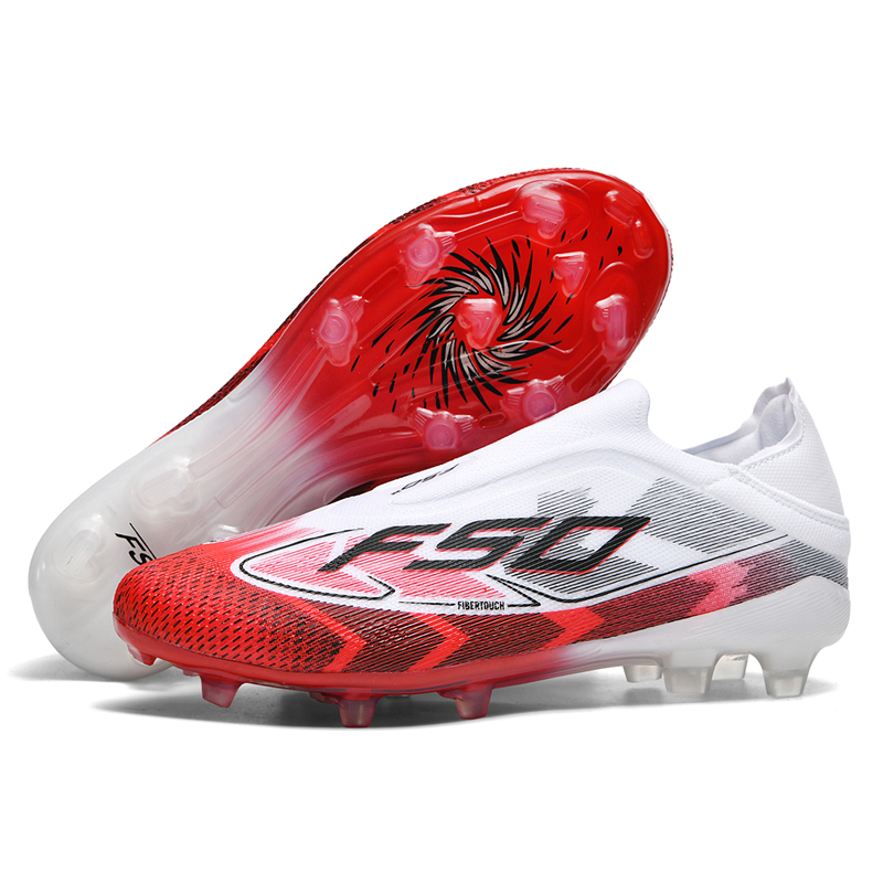 Sports Equipment For Boys - أحذية كرة قدم رجالية بدون أربطة،