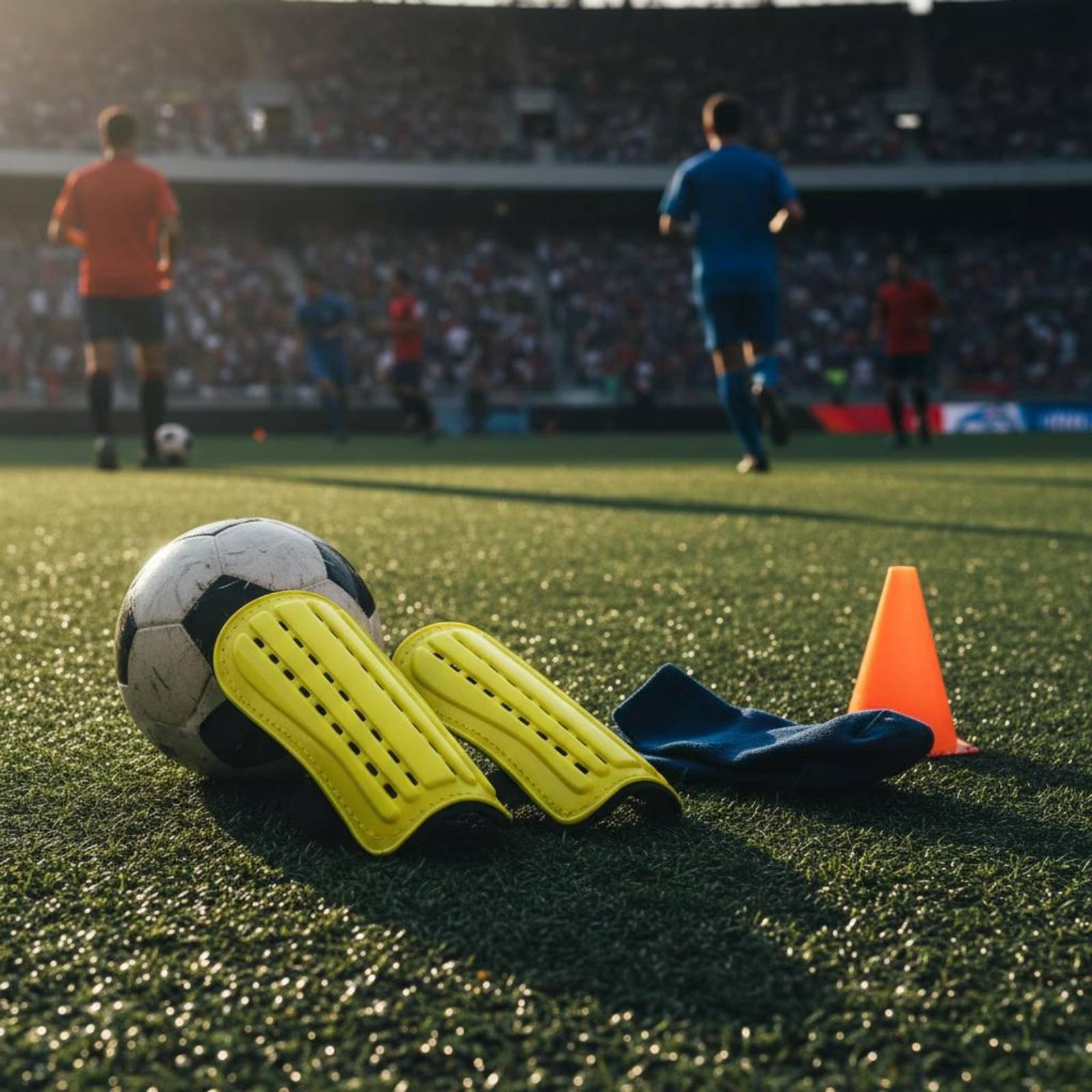 Sports Equipment Training - واقيات ساق لكرة القدم مع أشرطة
