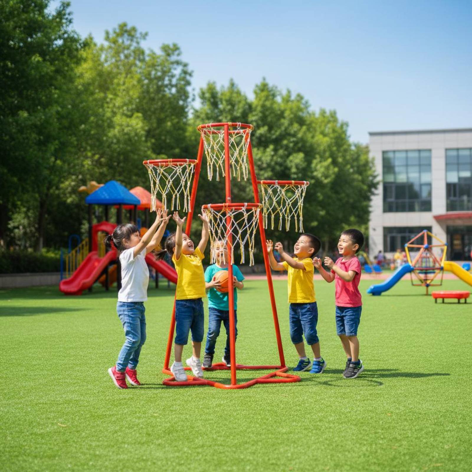 Xin Sports Equipment - حلبة كرة سلة للأطفال للاستخدام الداخلي