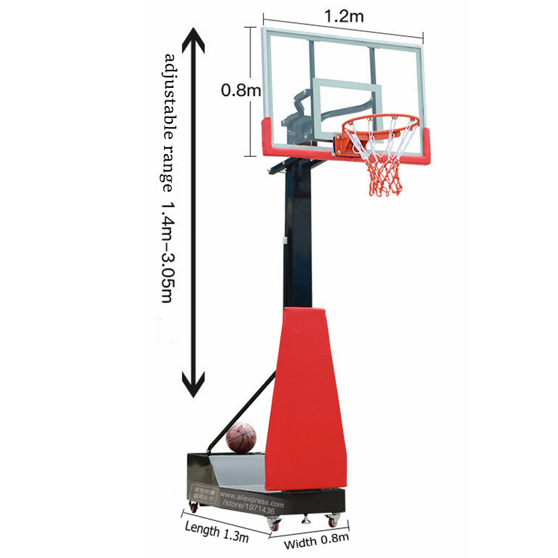 ارتفاع قابل للتعديل المحمولة ا - مراجعة Sports Equipment Basketball وسعره