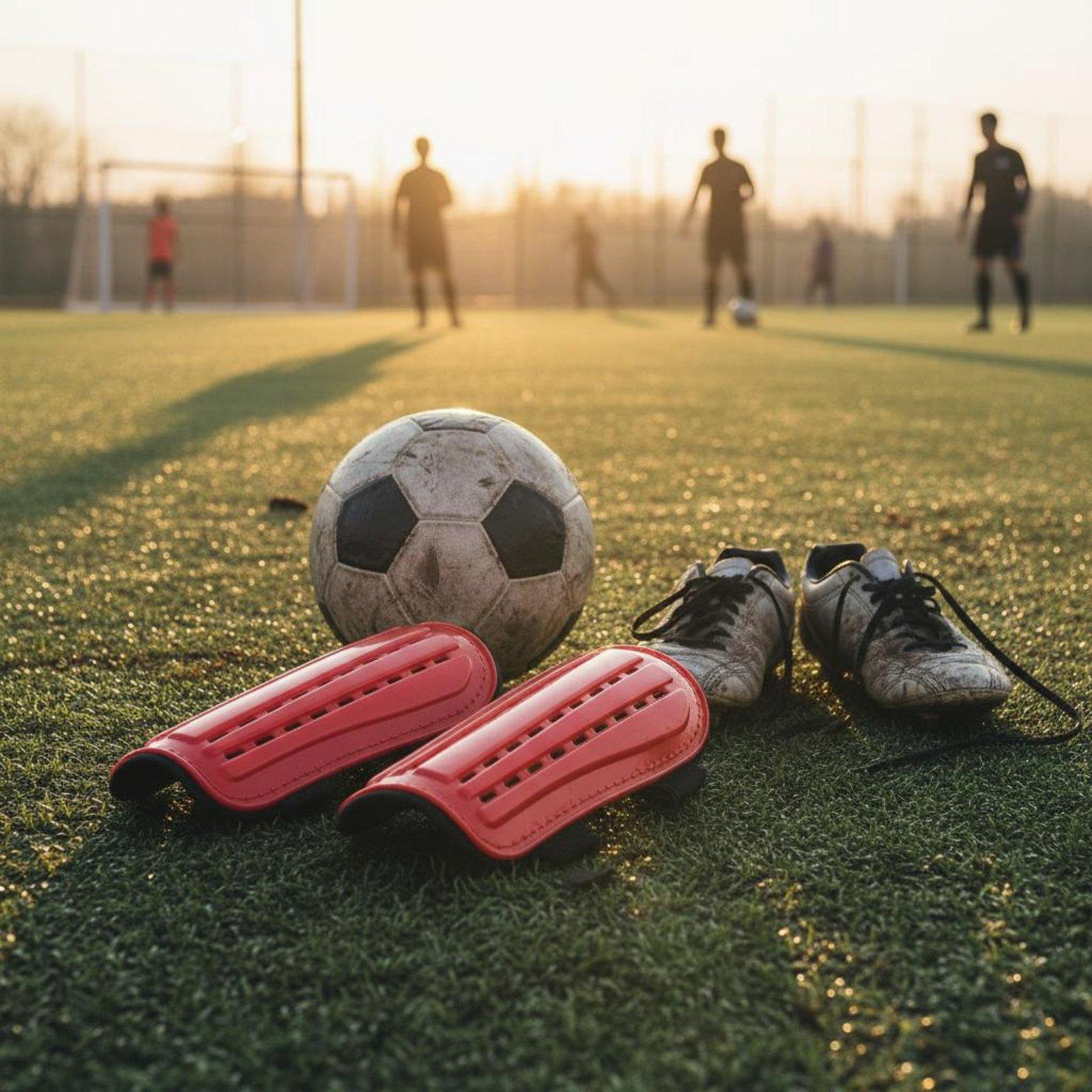 واقيات ساق لكرة القدم مع أشرطة - مراجعة Sports Equipment Training وسعره