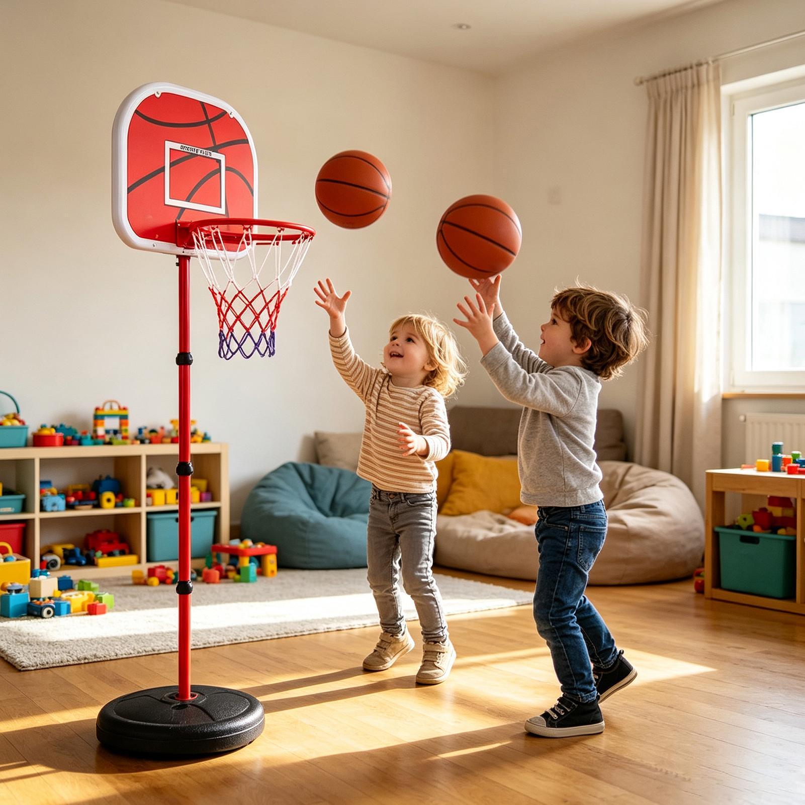 حامل كرة السلة للأطفال مع 3 كر - مراجعة Sports Equipment Basketball وسعره